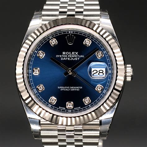 datejust blue dial rolex|rolex datejust blue for sale.